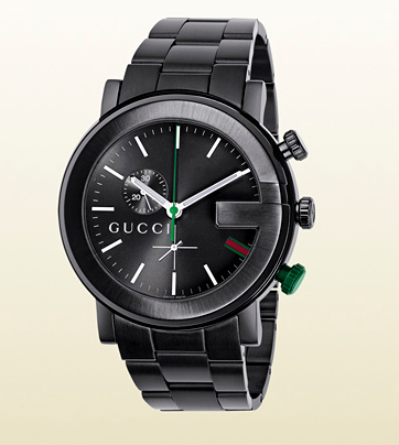 G Chrono Collection Gucci Stainless Steel Black PVD Case