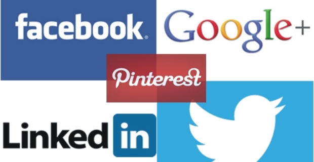 Google, Facebook, Twitter, Pinterest, and Linkedin