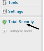The Tab Total Security from WordPress Plugin