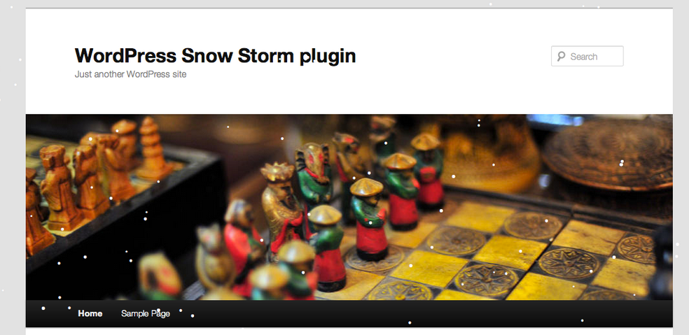 WordPress Snow Storm Plugin