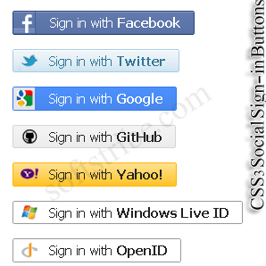 CSS3 Social Sign-in Buttons copy