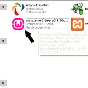 First Step Installing WampServer