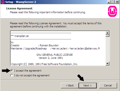 WampServer Agreement