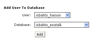 add user to the database