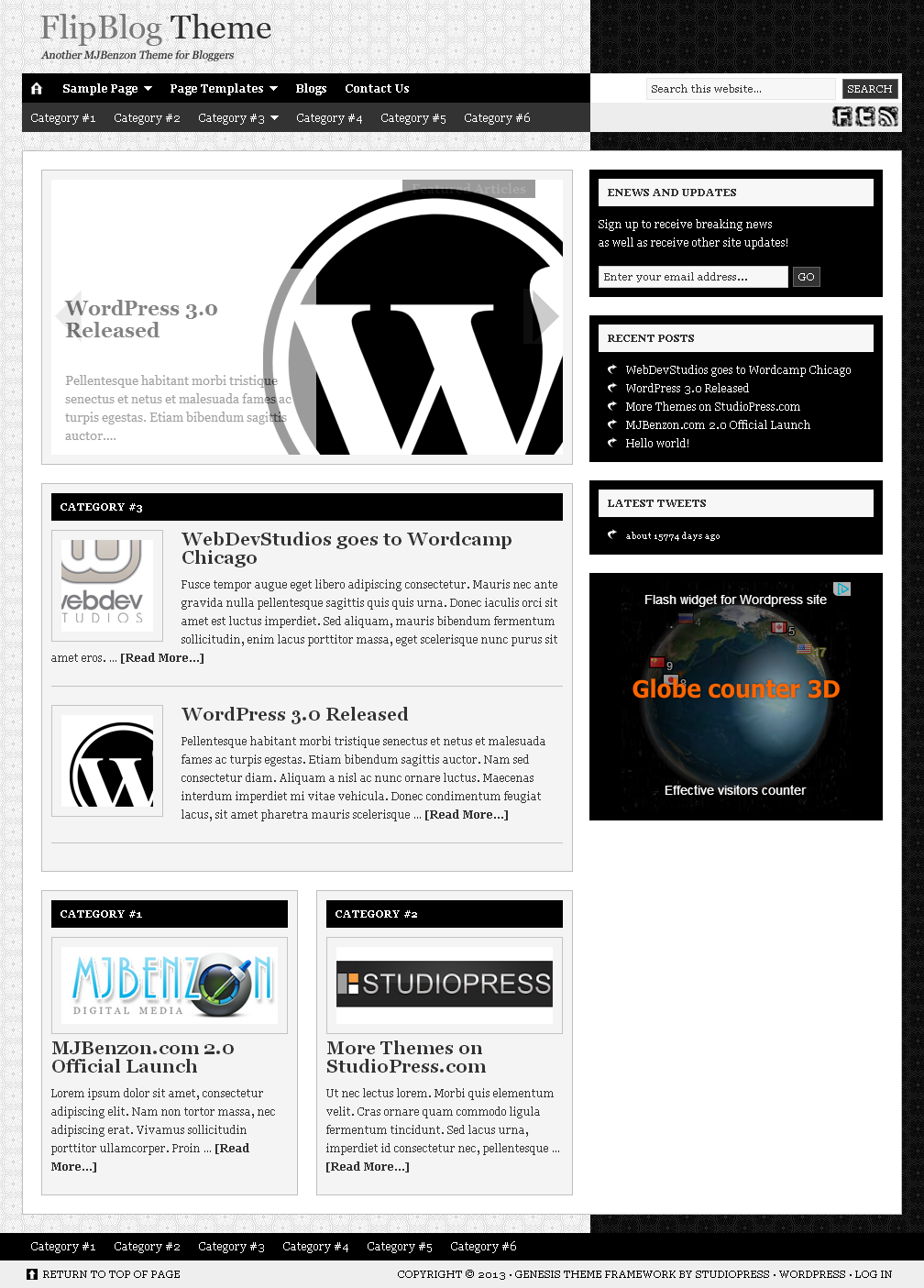 Another MJBenzon Theme for Bloggers - FlipBlog