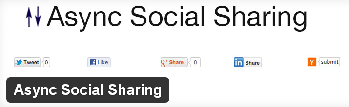 Async Social Sharing WordPress Plugin