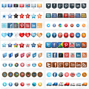 Floating Social Media Icon