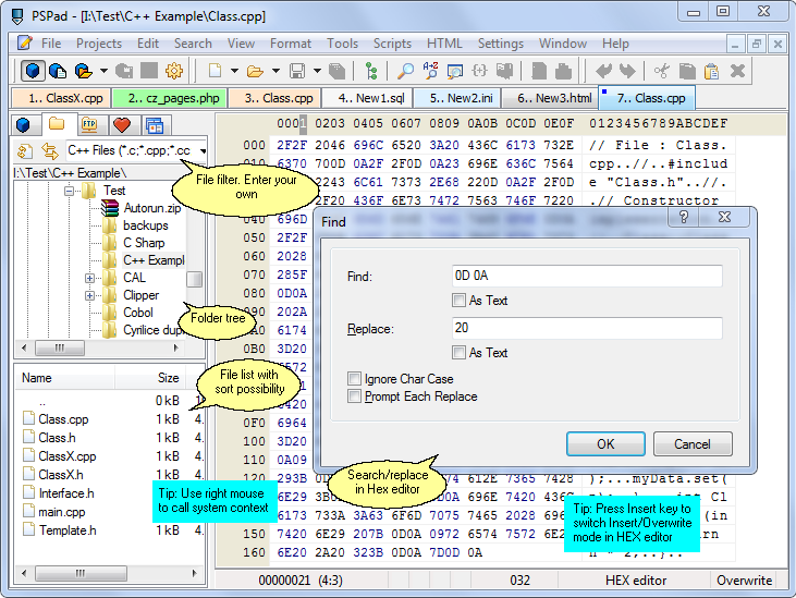 PSPad Editor Screenshot