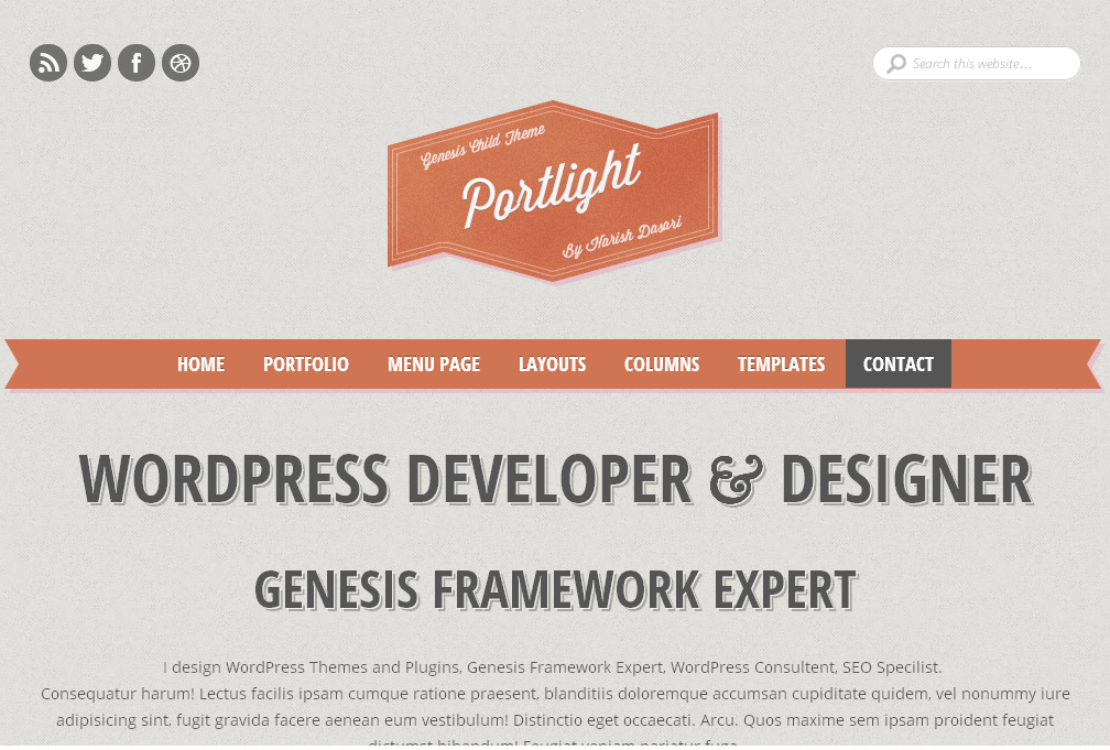 Portlight Free Responsive Genesis Child Theme