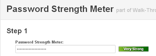 jQuery Password Strength Meter