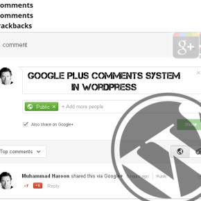 Googleplus Comments System in WordPress