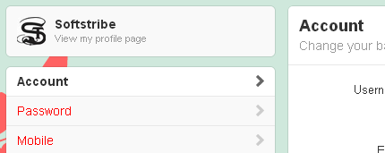 Account Settings for Twitter