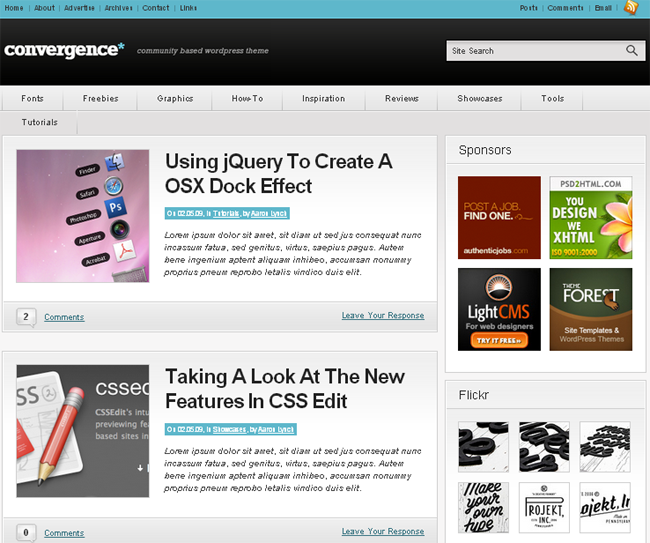 Convergence Community WordPress Theme