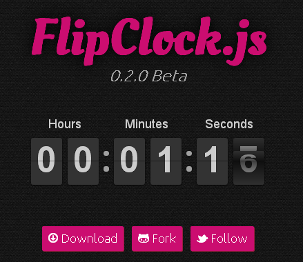 flipclock jquery face