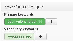 Keywords SEO Content Helper