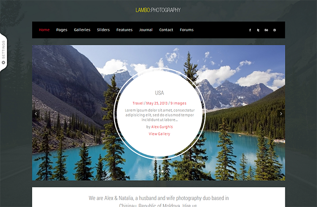 Lambo Premium Photography Theme