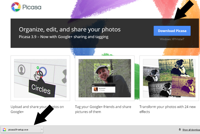 Resize multiple images with Picasa