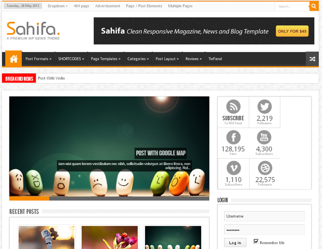 Sahifa Magazine WordPress Theme