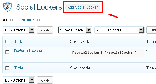 Social Lockers for WordPress