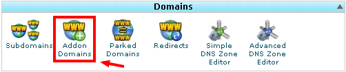 cPanel X Addon domains