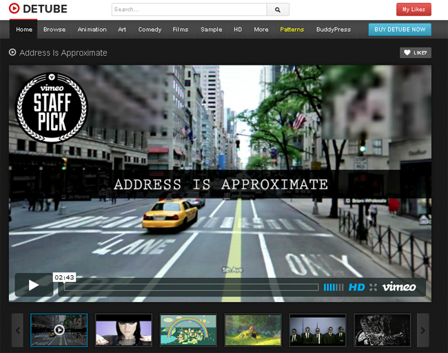 deTube Professional Video WordPress Theme