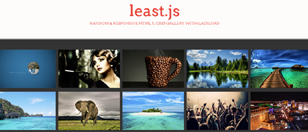 least.js   Random   Responsive HTML 5  CSS3 Gallery with LazyLoad
