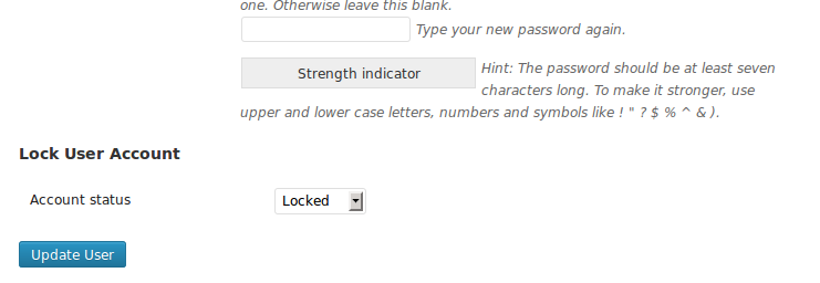 Account Lock WordPress plugin how to
