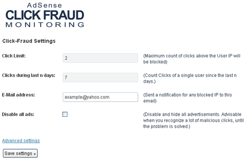AdSense Click-Fraud Monitoring