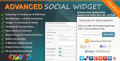 Advanced Social Widget