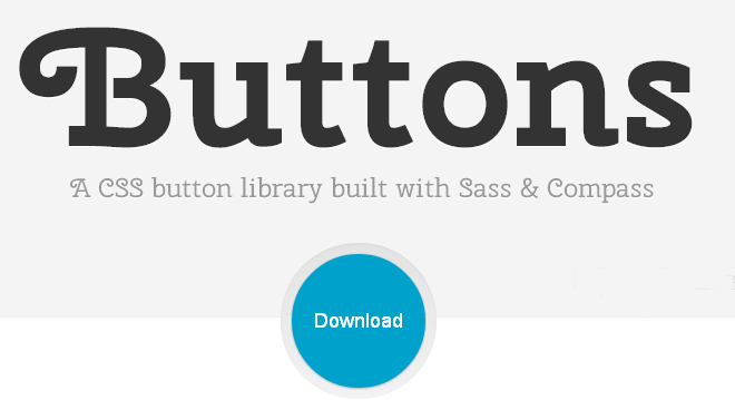 Buttons CSS Buttons Library Built with Sass & Compass