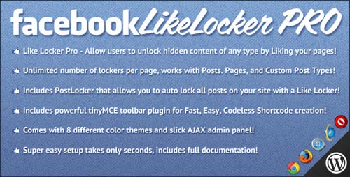 Facebook Like Locker Pro for WordPress