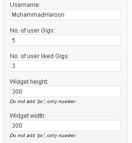 Fiverr Account Widget