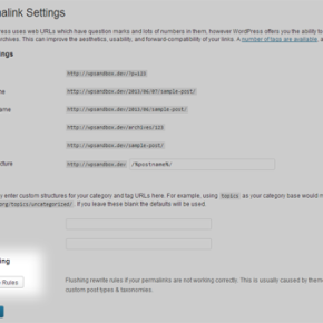 Flush Rewrite Rules in htaccess