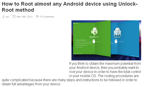 How to Root almost any Android device using Unlock-Root method