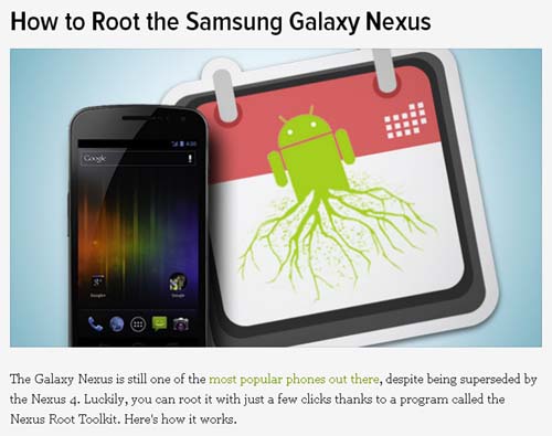 How to Root the Samsung Galaxy Nexus