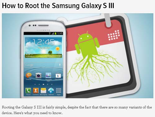 How to Root the Samsung Galaxy S III