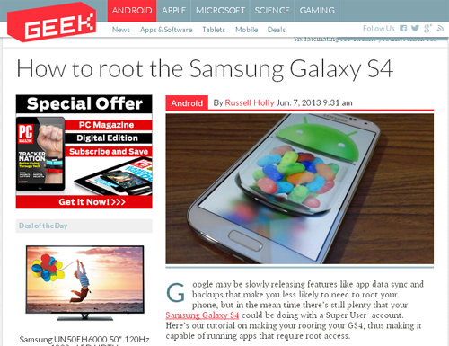 How to root the Samsung Galaxy S4