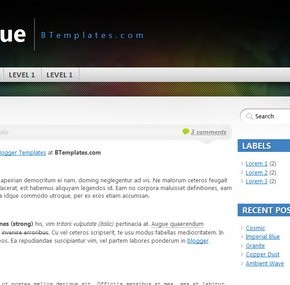 Mystique blogger template