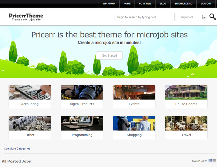 Pricerr WordPress Theme