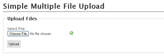 Simple Multiple File Upload