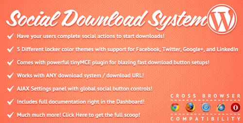 Social Download System for WordPress