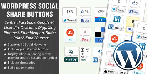 WordPress Social Share Buttons