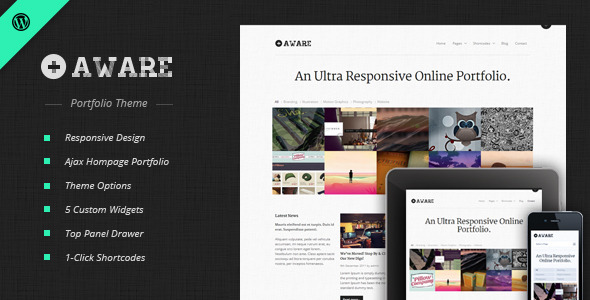 Aware - Responsive WordPress Portfolio Theme