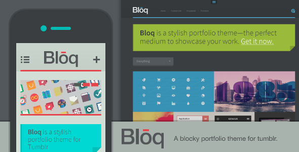 Bloq - A Blocky Portfolio Theme for Tumblr