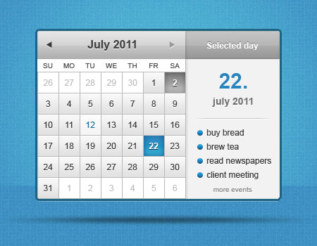 Calendar Widget