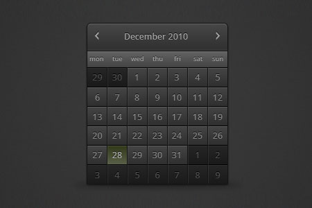 Dark Calendar