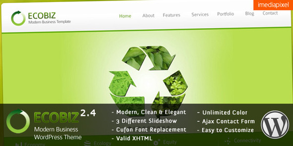 ECOBIZ - Modern Business WordPress Theme