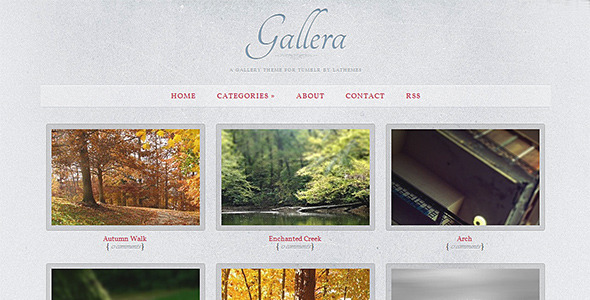 Gallera - Photo Gallery Portfolio Theme for Tumblr