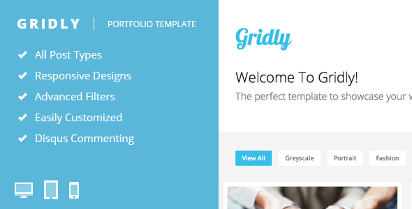Gridly - Reponsive Portfolio Template