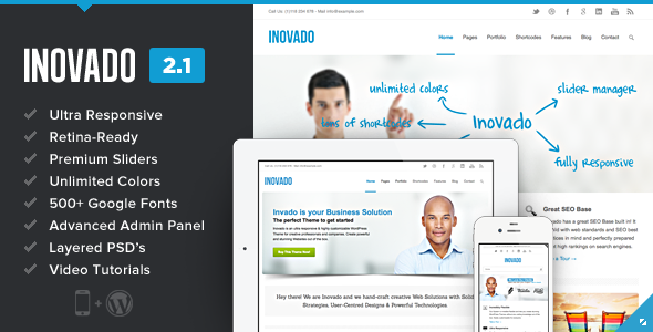 Inovado - Retina Responsive Multi-Purpose Theme